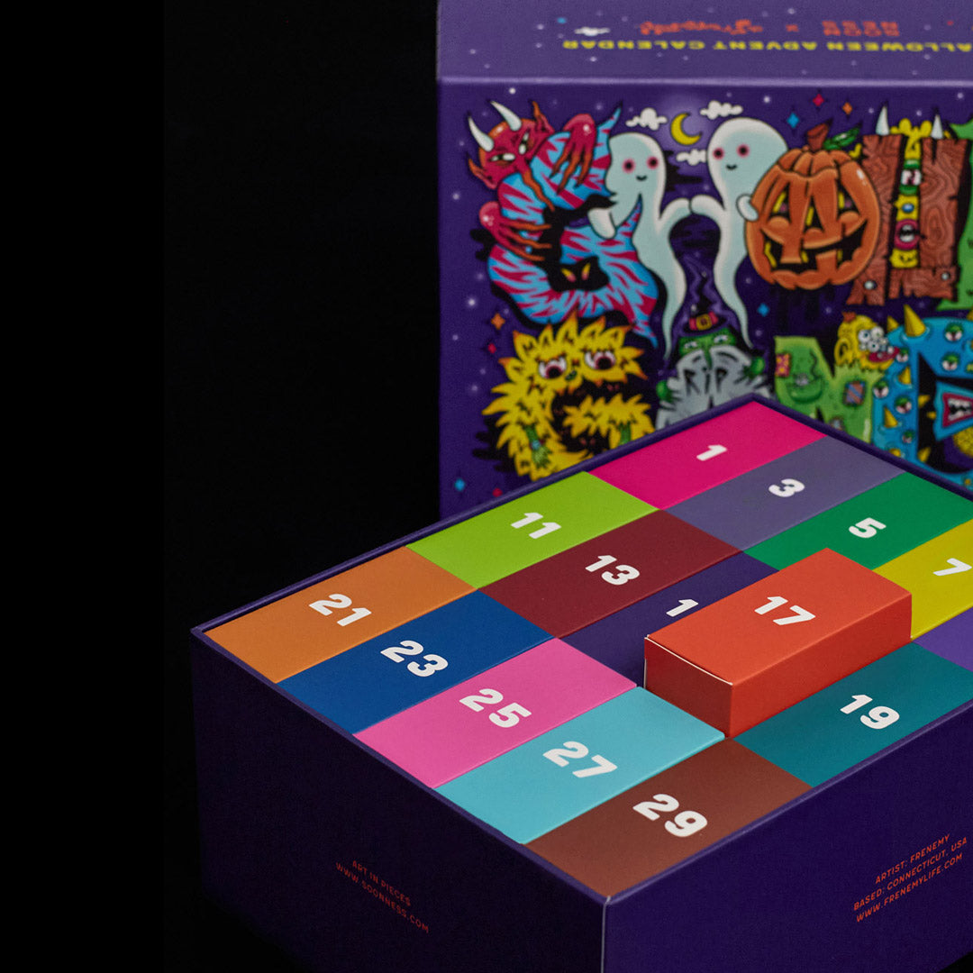 SOONNESS Ghoul Gang Halloween Advent Calendar Mini Jigsaw Puzzles Frenemy art