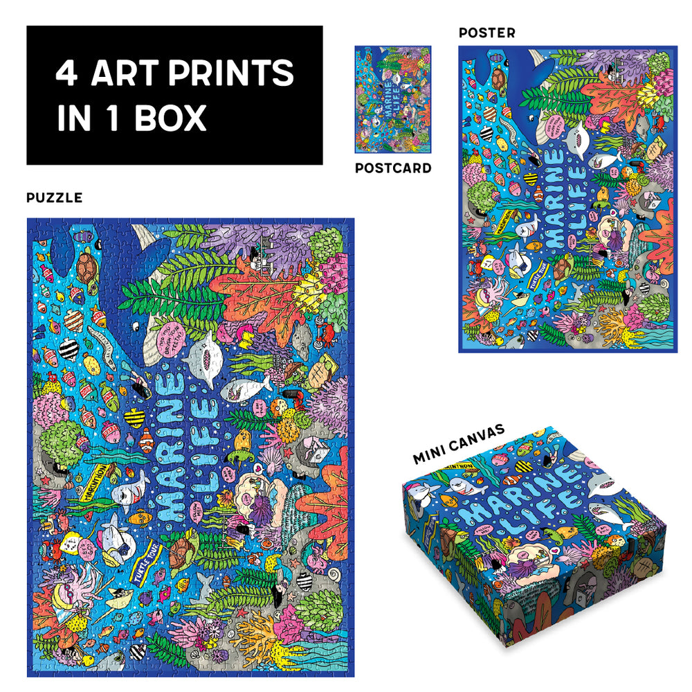 Life Series Puzzle: Marine Life by Soon Cho - SOONNESS