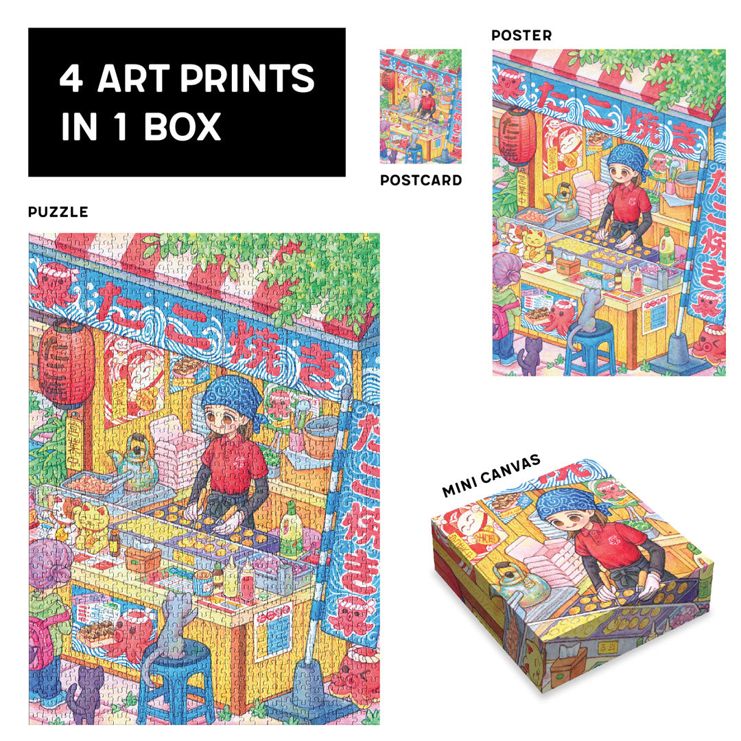 SOONNESS 1000 piece art puzzle takoyaki by rowon art