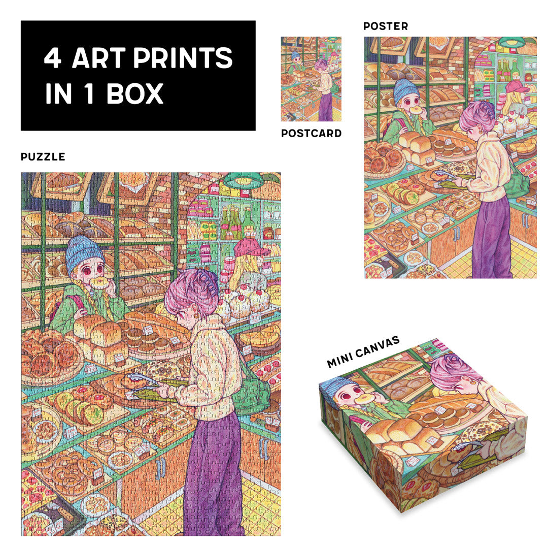 SOONNESS 1000 piece art puzzle bakery by rowon art