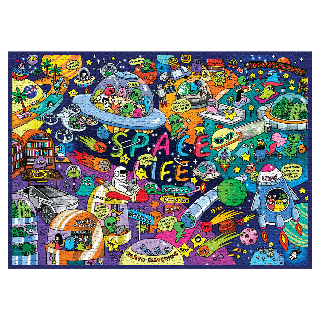 SOONNESS 1000 piece puzzle for adults Soon Cho Space Life cartoon illustration 