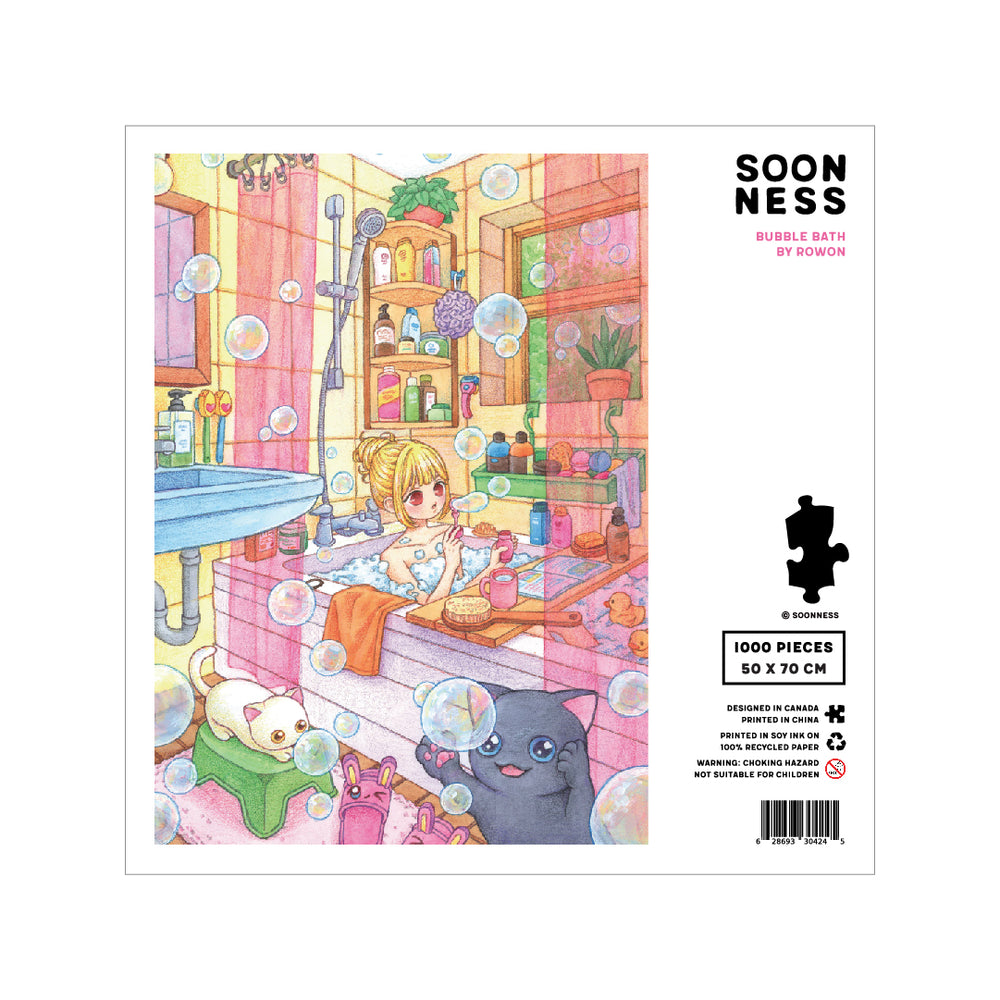 絵画 Bubble Bath Art Puzzle: Bubble Bath by Rowon - SOONNESS