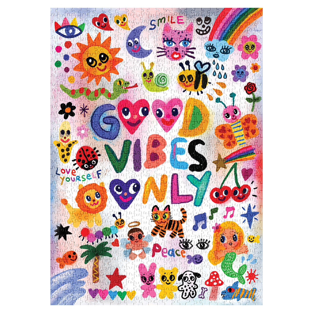 SOONNESS critter bundle cartoon illustration 1000 piece puzzle good vibes only iscreamcolour humberto cruz