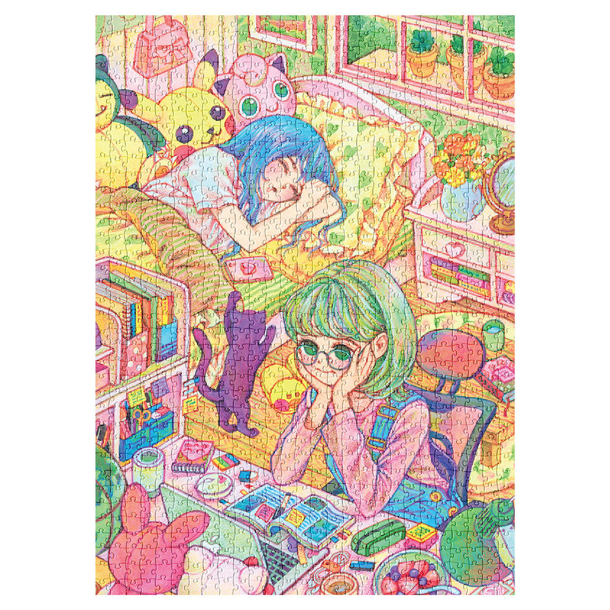 SOONNESS 1000 piece puzzle Girl's Room Rowon art Kawaii Illustration