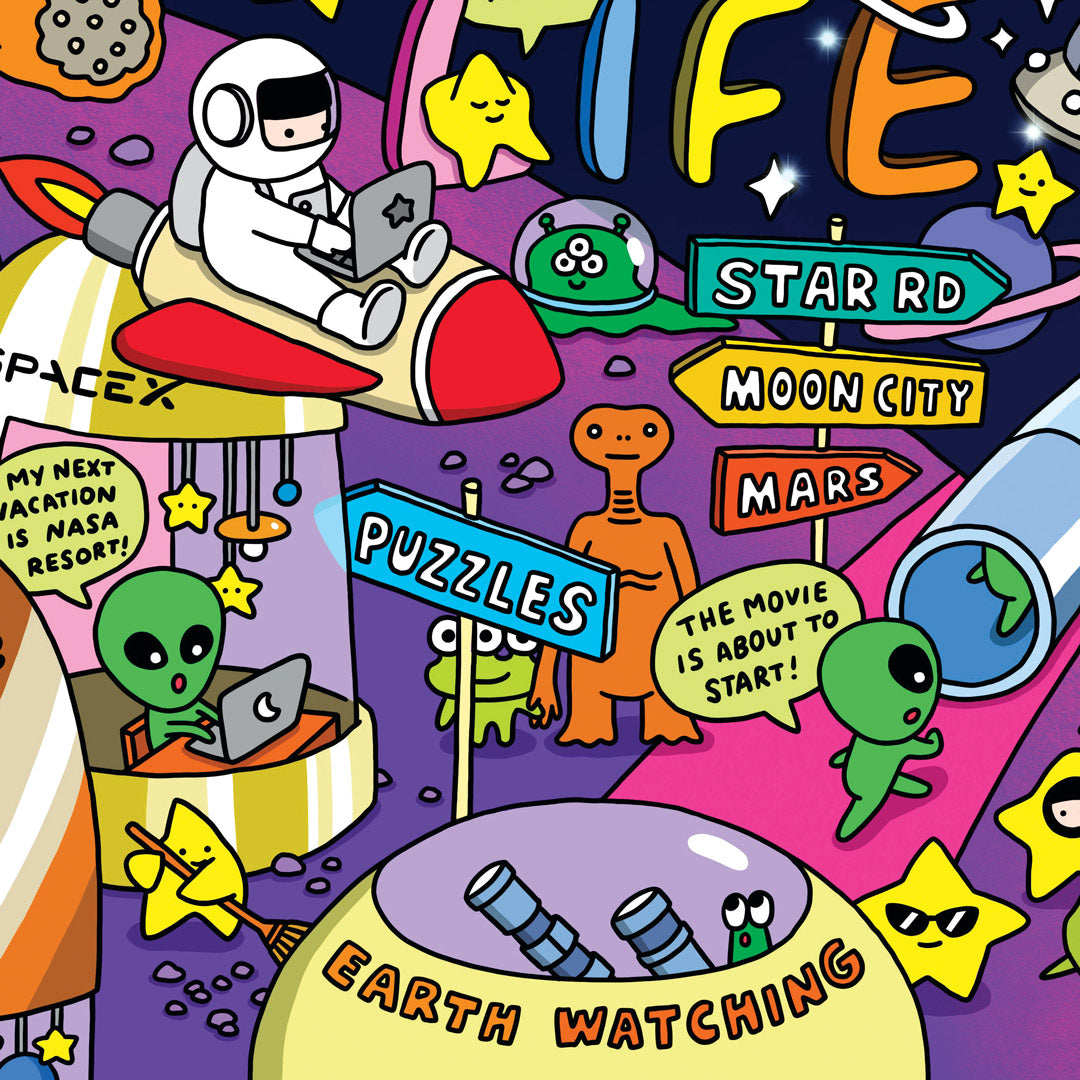 Life Series Puzzle: Space Life by Soon Cho - SOONNESS