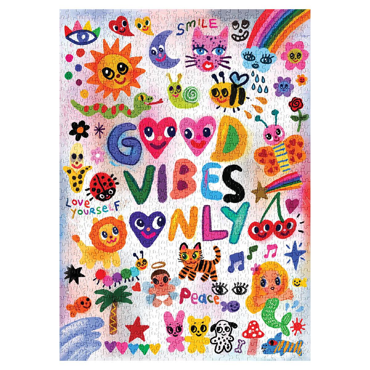SOONNESS 1000 piece puzzle Good Vibes Only by Humberto Cruz iscreamcolour Karol G