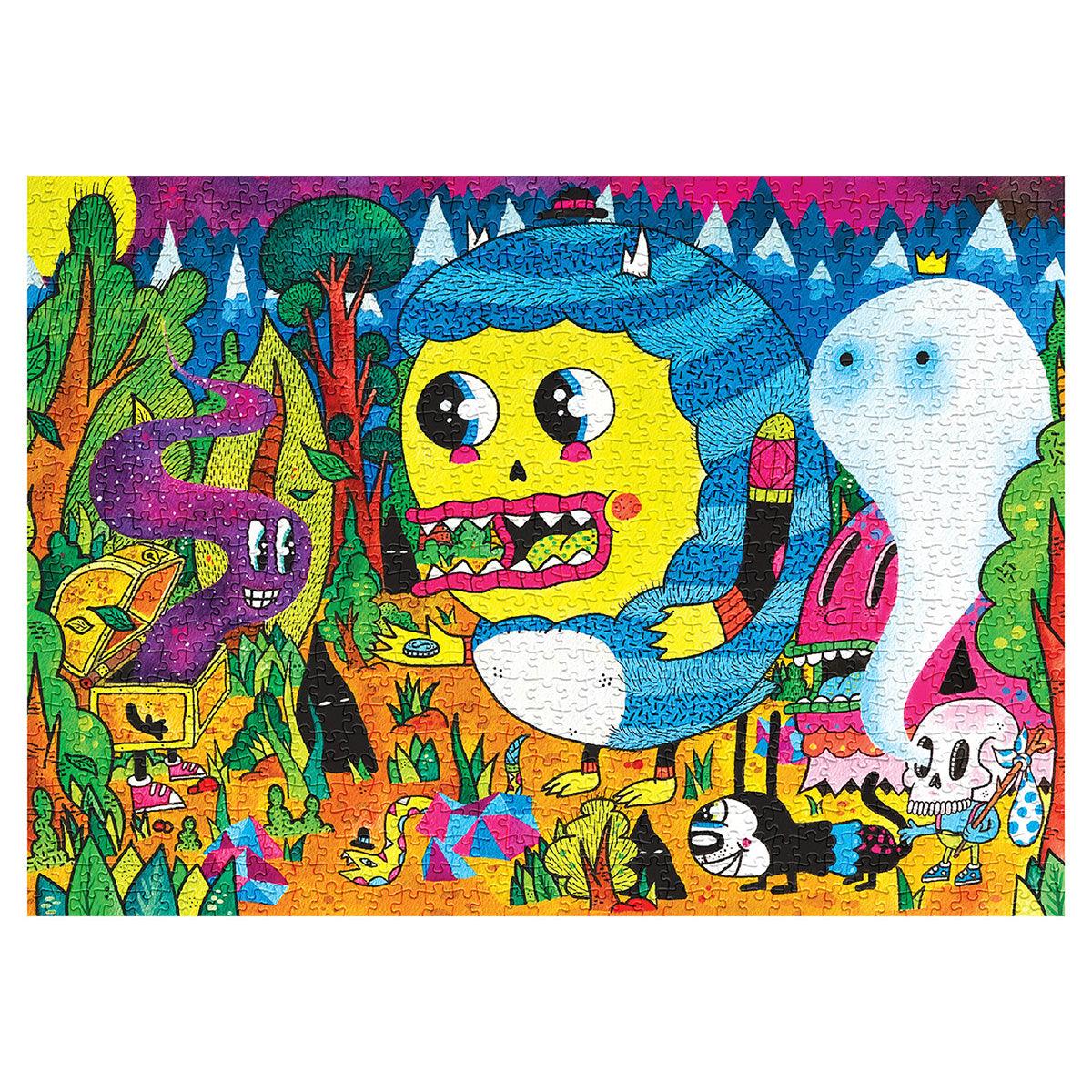 SOONNESS 1000 piece puzzle Treasure Hunters by illustrator Frenemy art 