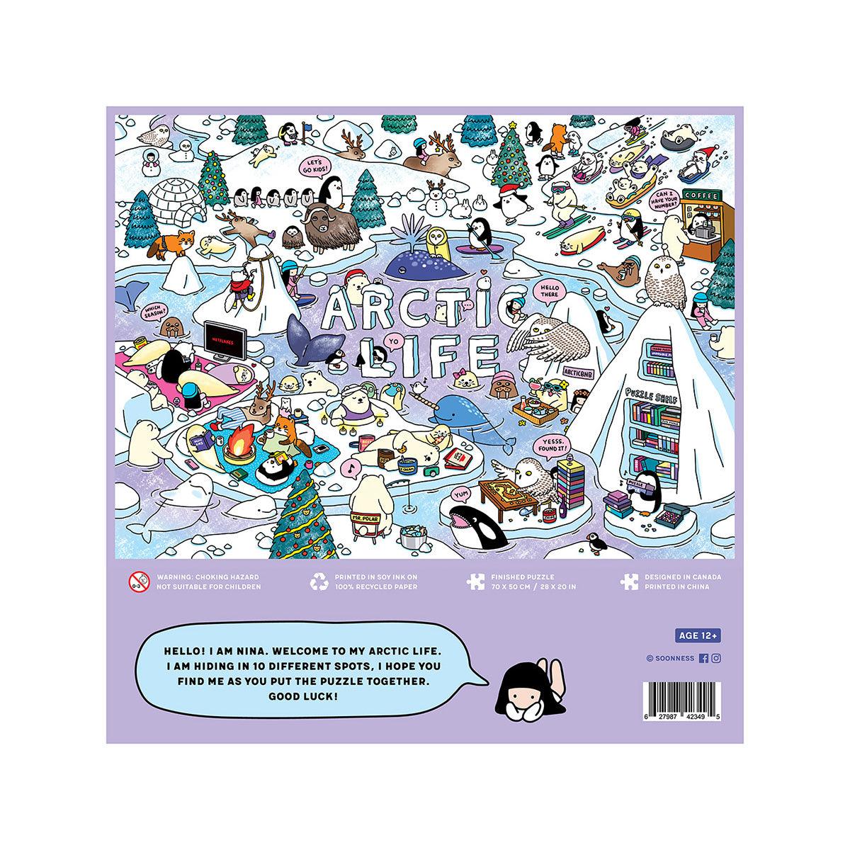 SOONNESS 1000 piece puzzle Arctic Life by Soon Cho