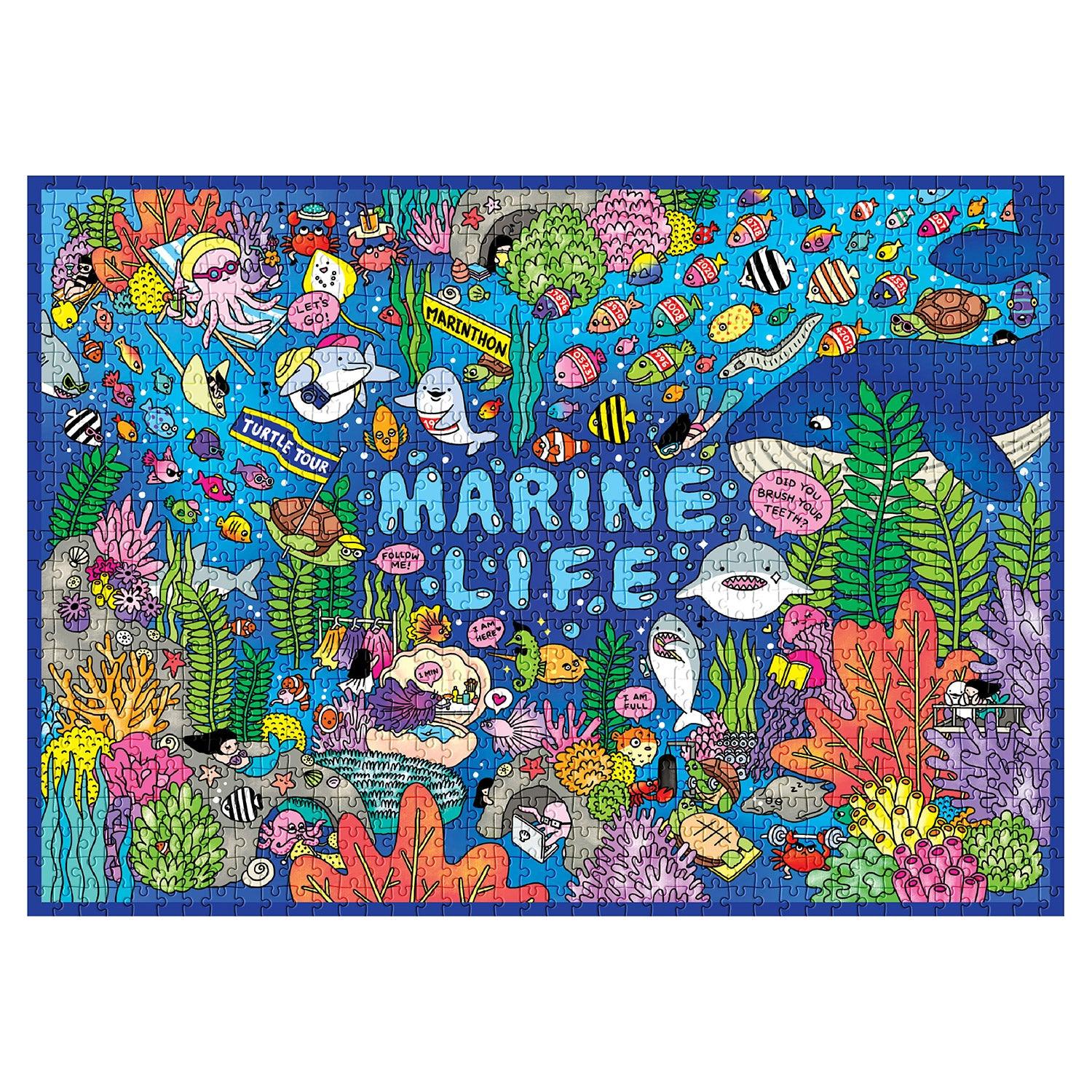 SOONNESS 1000 piece puzzle Marine Life by Soon Cho